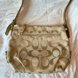 Coach signature gold canvas purse shoulder/crossbody